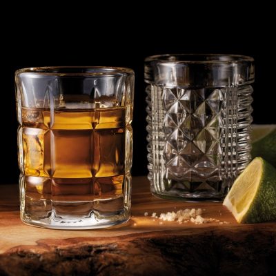 Set de 4 verres à whisky Dandy + Set de 4 verres shooter After - La Rochère