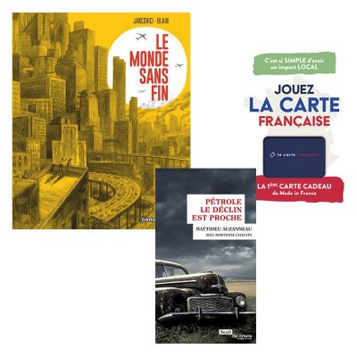 3 Livres de référence: J-M Jancovici & Christophe Blain, Matthieu Auzanneau & Hortense Chauvin, Charles Huet- Zero@