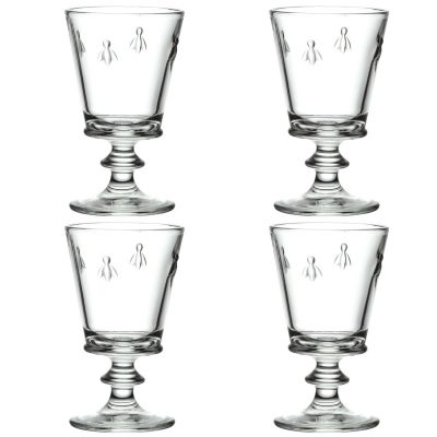 4 Verres a pied et 4 gobelets -La Rochere