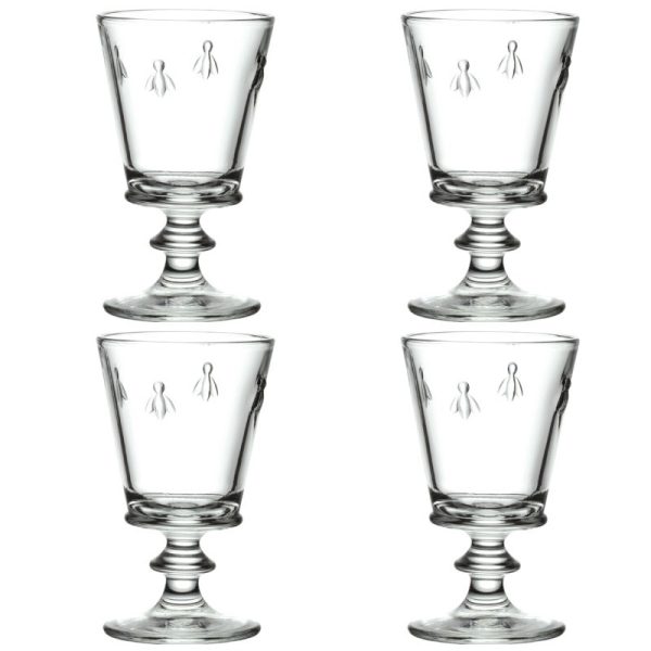 4 Verres a pied et 4 gobelets -La Rochere