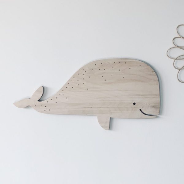 Décoration en bois baleine - les petites hirondelles