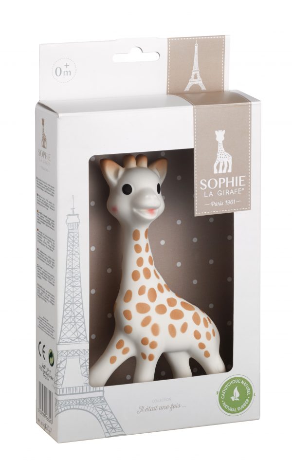 Jouet Sophie la girafe bébé dans son emballage