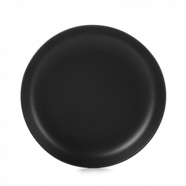 assiette ronde creuse 23cm adelie noir