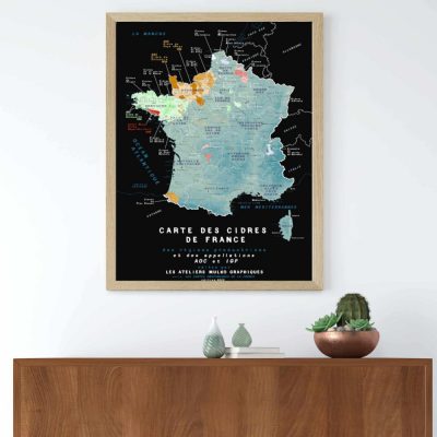 Carte des cidres de France