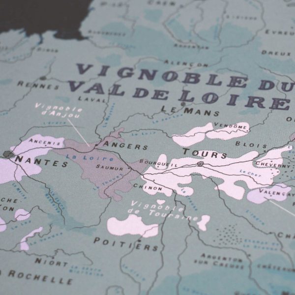 Carte des vins de Loire