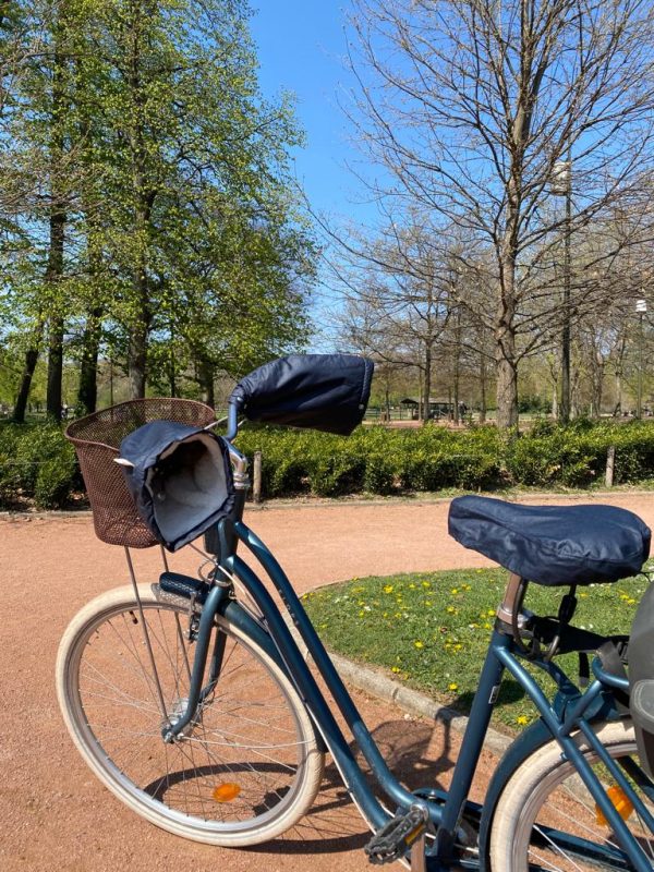 manchons de vélo pour guidon courbé bleu-suzon et suzette