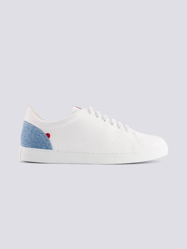 sneakers unisexe-couleur blanc dévadé clair- 1803