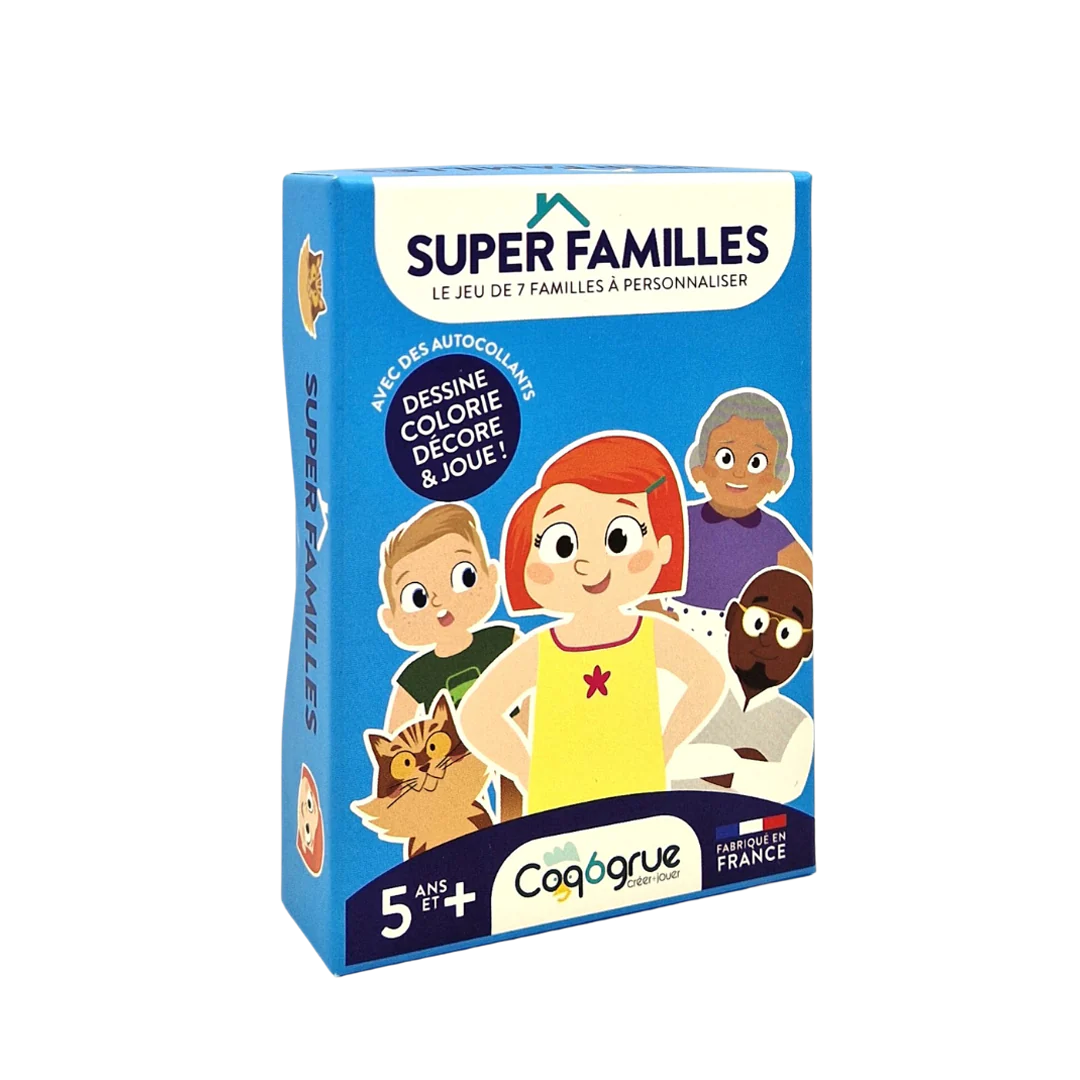 Super Familles - le jeux de société créatif - Fabriqué en France - La carte  française
