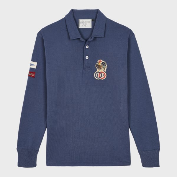 maillot de rugby vintage lieutenant b- sports d'époque