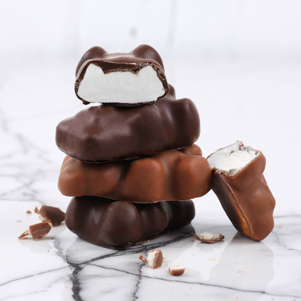 12 oursons guimauves Le chocolat des Français présentation