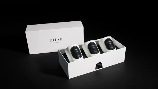 Coffret prestige trois bougies Dièse