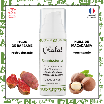 crème nourrissante figue de Barbarie et macadamia- olala french cosmetics
