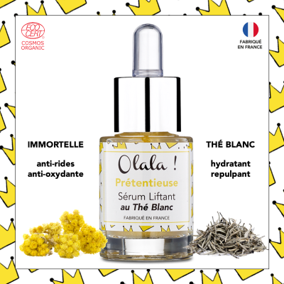 sérum liftant à l’immortelle et thé blanc- olala french cosmetics