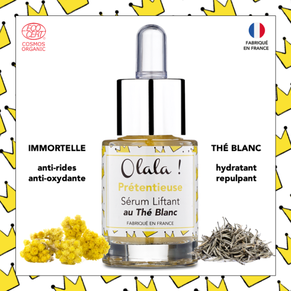 sérum liftant à l’immortelle et thé blanc- olala french cosmetics