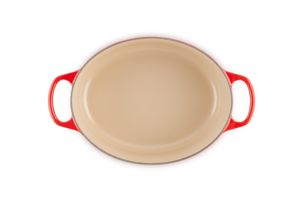 Cocotte ovale en fonte émaillée 29 cm cerise, Le Creuset