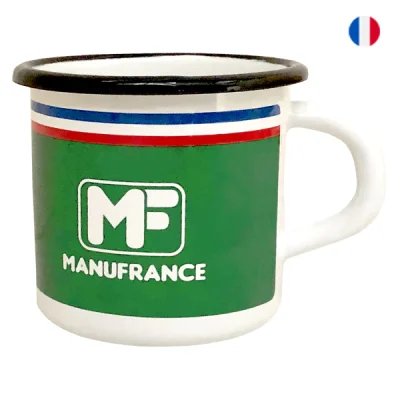 mug email vert avec logo MF Manufrance