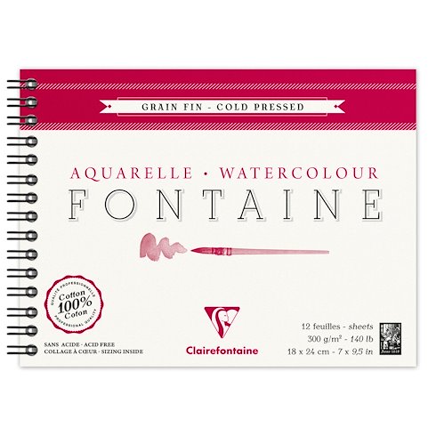 Papier aquarelle Fontaine Clairefontaine 300g/m²