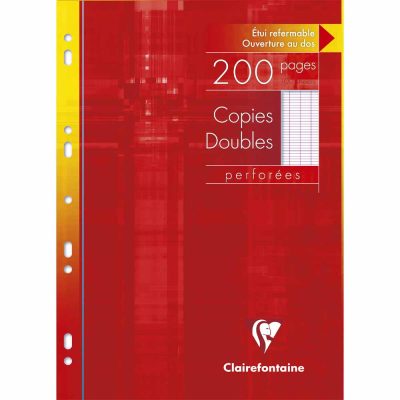 200 copies doubles Clairefontaine