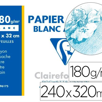 Papier Blanc 12 feuilles, Clairefontaine