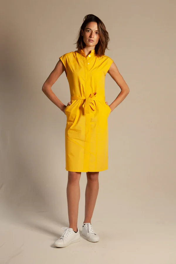 Robe chemise jaune Ecclo