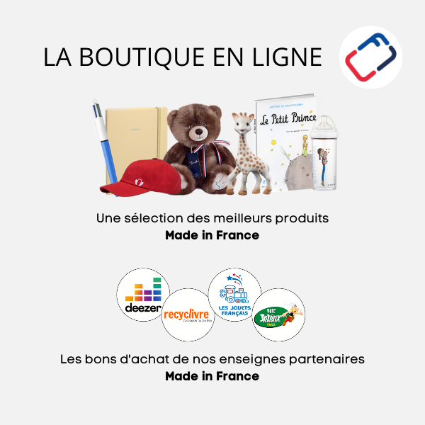La petite carte française - La boutique en ligne de la carte cadeau multi-enseignes enfants et ados du Made in France