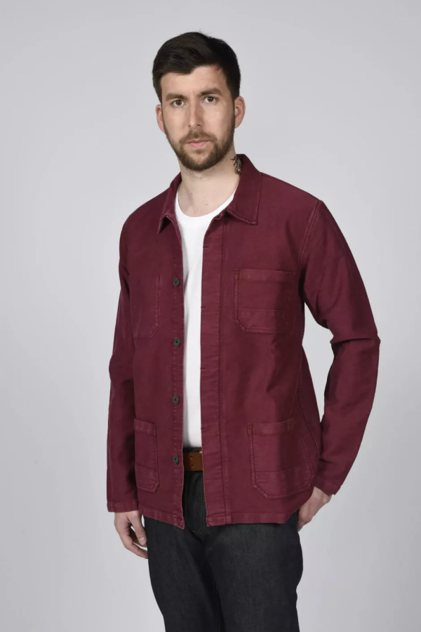 Veste gaspard bordeaux face homme