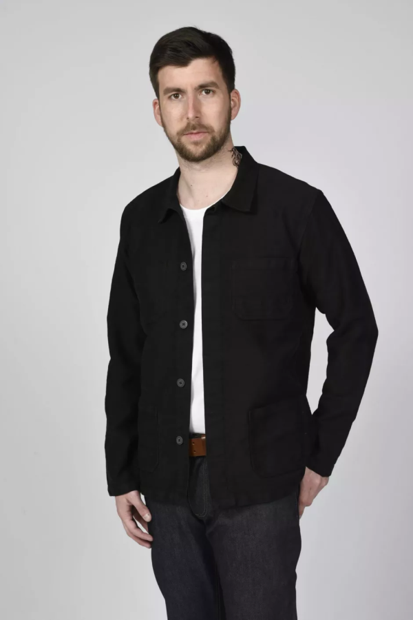 veste gaspard noir face homme