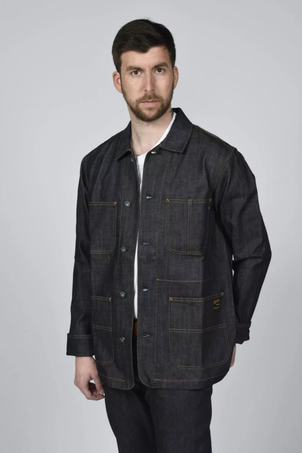 veste jean homme mitchell face