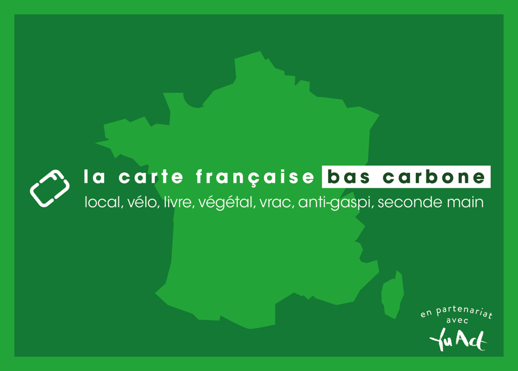 la carte française bas carbone - la carte cadeau multi enseignes local, bio, vrac, zéro déchet, upcyclé et seconde main