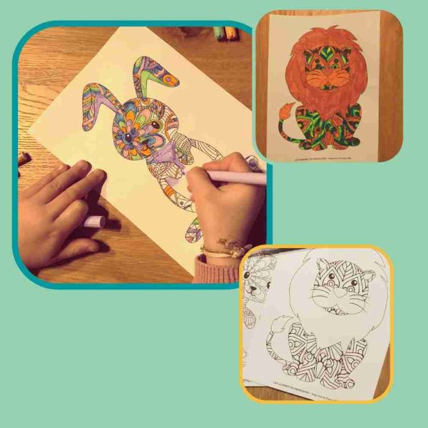 Coffret 3 activités Ti'Créa coloriage d'animaux