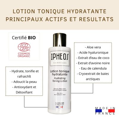 Lotion tonic hydratante IPHEOS COSMETIQUES