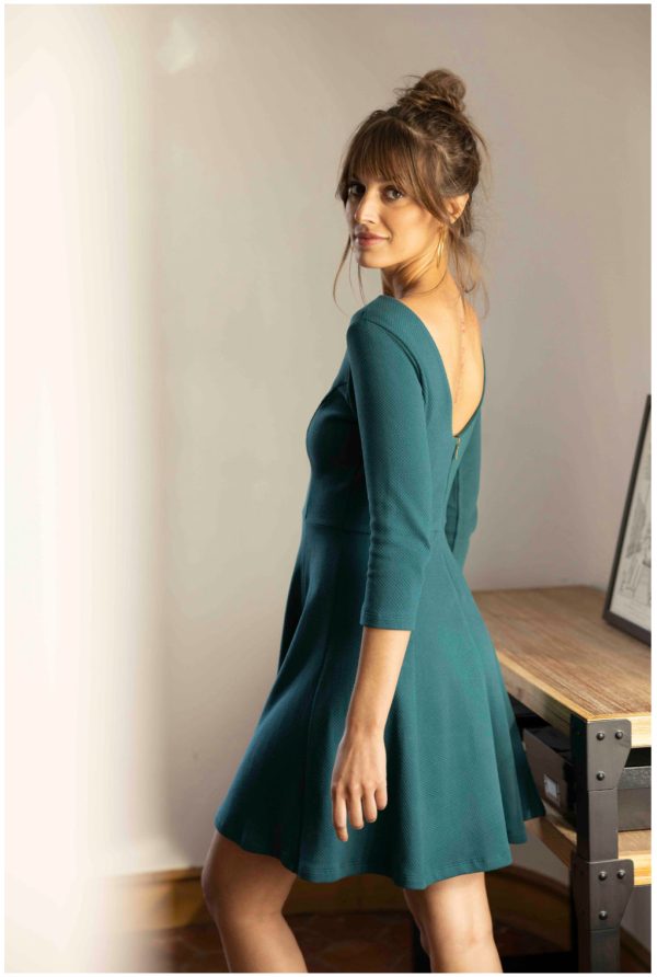 Robe Emma Verte profil