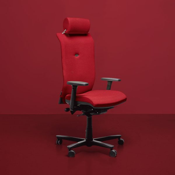 Strong Auguste fauteuil de bureau Navailles rouge