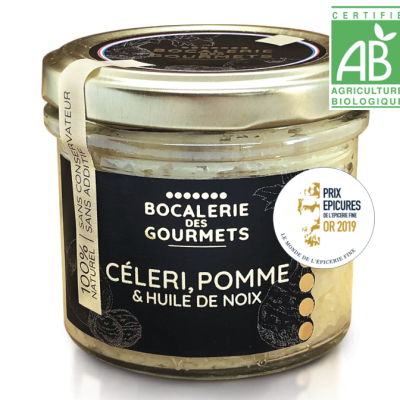 Tartinable de légume pour l'apéritif Céleri, pomme & huile de noix - Bio Bocalerie des Gourmets