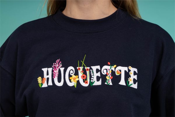 Huguette sweat porté navy