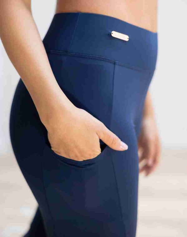 Les Poulettes Fitness Legging long Bleu Intense