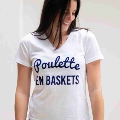 Les Poulettes Fitness Tee-shirt Poulettes en Baskets