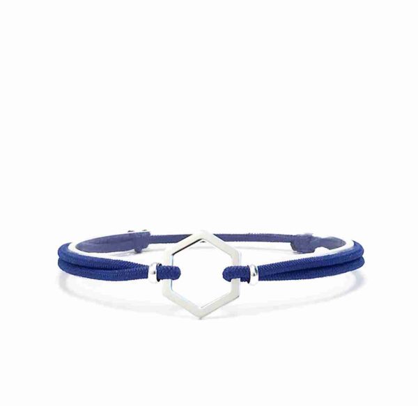 Marggot Bracelet Hexagone Bleu France