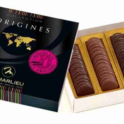 Palets "Dégustation 4 origines" Chocolaterie de Marlieu