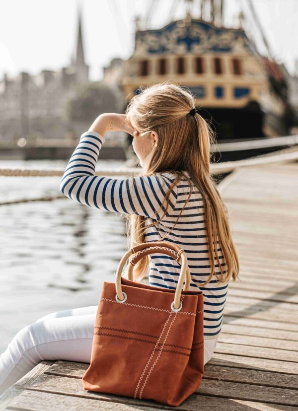 Sac a main Cube S voile terracota Vent de Voyage