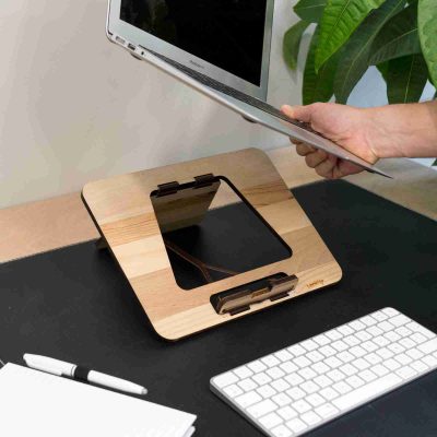 Lookup Support d'Ordinateur Ergonomique en Bois Revalorisé