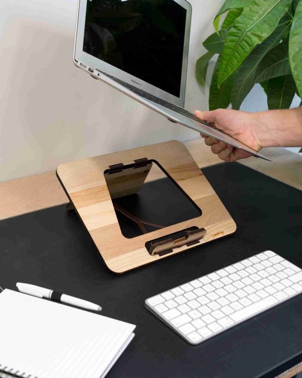 Lookup Support d'Ordinateur Ergonomique en Bois Revalorisé