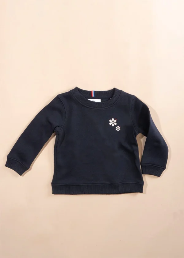 Maison française Le sweat classique mixte enfant marine