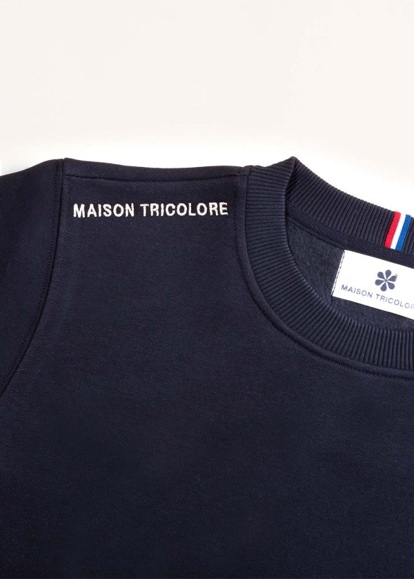 Maison tricolore Le sweat classique homme CF marine