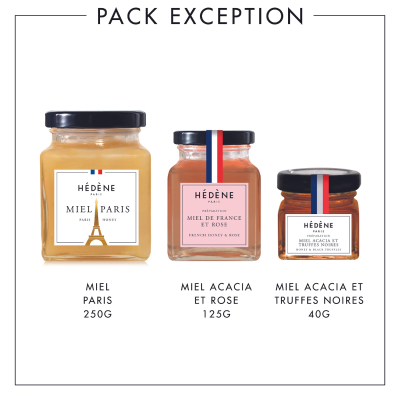 Hédène Pack Exception présentation 3 miels