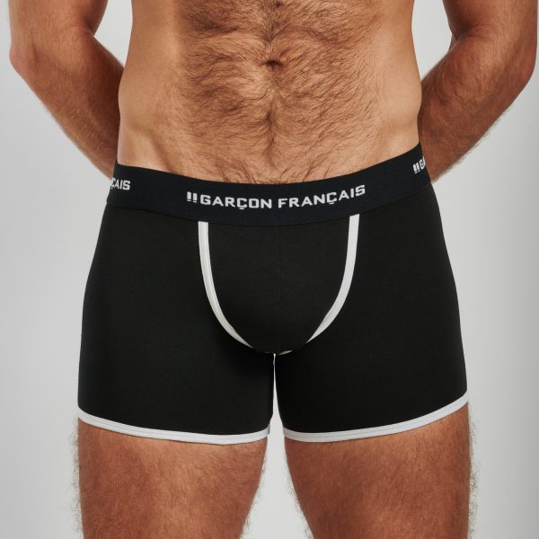 Le Garçon Français pack 3 boxers longs - noir