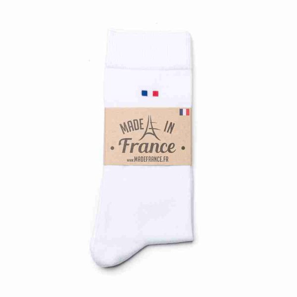 Made in France lot de 3 paires de chaussettes blanche