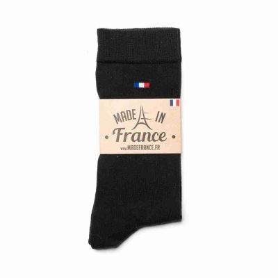 Made in France lot de 3 paires de chaussettes noire