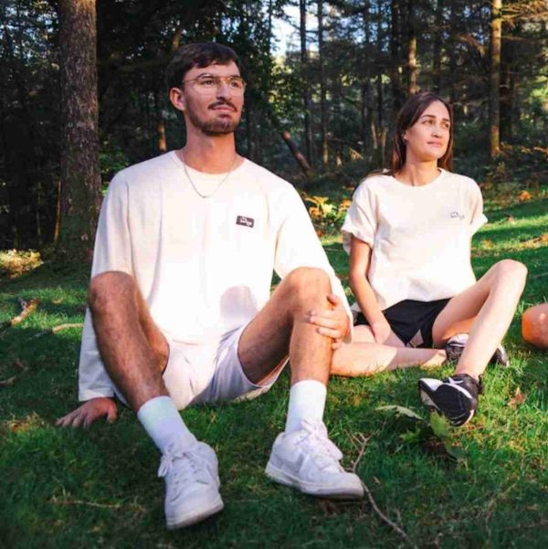 Mont Valier Tee shirt Manches Longues Laine des Pyrénées et Lin Français écru homme et femme