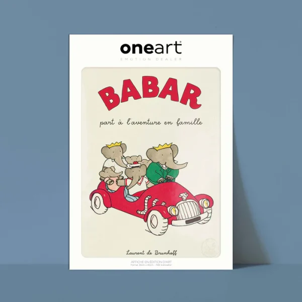 Affiche Babar L'aventure - Babar part à l'aventure en famille